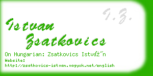 istvan zsatkovics business card